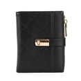 thumbnail image 1 of Monedero pequeño compacto de cuero para mujer con ventana de identificación, monedero para tarjeta de crédito MFZFUKR BST3000975-1, 1 of 5