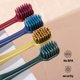 thumbnail image 5 of Parejas Cepillo de dientes Hogar Hotel Viaje Camping Viaje Amantes Cepillo de dientes suave Herramienta de limpieza oral, Azul amarillo 2 Piezas Vogacara HA4671-01B, 5 of 6