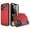 Red, variant on TECH CIRCLE Case for for iPhone 15 Pro (6.1") 2023 - [Sliding Card Holder] Slim Lightweight Durable Silicone Hard Plastic Hybrid Basic Phone Case Back Cover Shell, Red