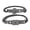 C, variant on C Titanium Steel Couple Bracelet Set Lock Design Adjustable Stainless Steel Cuff Friendship Jewelry For Men Women
