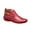 Red, variant on Juebong Autumn Winter Women's Ankle Boots Round Toe Low Wedge Heel Boots Casual Shoes,Brown Size 7