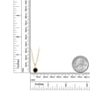 thumbnail image 2 of Gem Stone King 1.05 Ct Round Black Diamond 14K Gold Filled Pendant With Chain, 2 of 3