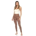 thumbnail image 4 of White Mark Leggings Léopard Super Doux pour Femmes, 4 of 5