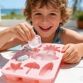 thumbnail image 4 of Molde de silicona for cubitos de hielo de 6 cavidades con tema de playa de verano, molde for pastel de chocolate con forma de animal for hornear y hacer hielo, 4 of 5