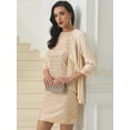thumbnail image 2 of DARING DIVA Women's 2 Pcs Dress Sets for Formal Occasions 2XL Champagne, 2 of 6