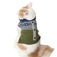 thumbnail image 3 of Holiday Time Green Fair Isle Cardigan Dog Sweater, 3 of 3