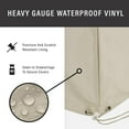 thumbnail image 2 of Crosley Furniture Covers Traditional Vinyl Outdoor Chair Cover in Tan (Set of 4), 2 of 8