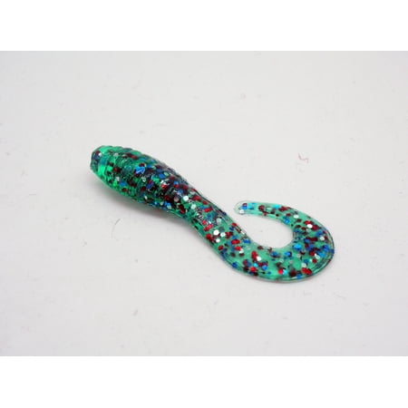Hawaiian Angler 2 Grub Bait Aqua Fire Plastic Bait