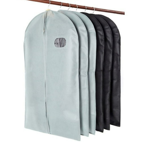 Bolsa de almacenamiento para trajes, funda protectora para trajes, bolsa protectora para trajes de color negro, bolsa para colgar prendas, probada y confiable