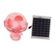 thumbnail image 4 of Ventilador de camping con panel solar, motor sin escobillas, ventilador de escritorio personal silencioso, ventilador, para Rosa, 4 of 9