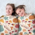 thumbnail image 5 of Fall Leaves Pumpkin Round Blanket,Comfortable Soft Flannel Throw Blanket,All Season,Warm Lightweight Blankets for Sofa Bed Couch Living Room Chair 60"x60", 5 of 5