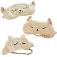 thumbnail image 1 of Bangcool 3PCS Animal Sleeping Mask Creative Fox Cartoon Sheep Sleep Mask Owl Sleep Mask, 1 of 7