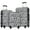 White+Black Leopard, variant on Hardshell Luggage Sets 3 Piece Expandable Suitcase with Spinner Wheels and TSA Lock Lightweight