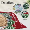 thumbnail image 2 of Christmas Tree Pillow Covers, Linen Long Throw Pillow Case, Red Xmas Winter Forest Snowflakes Retro Red Holiday Pillow Protector Decorative Cushion Cover for Living Room/Bedroom 16" x 24", 2 of 8
