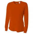 thumbnail image 2 of A4 Long Sleeve Cooling Performance Crew For WOMEN in Athletic Orange | NW3002, 2 of 2