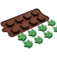 thumbnail image 4 of Moldes para caramelos de marihuana, bandejas de silicona para gomitas de chocolate, molde de regalo novedoso para fiestas, paquete de 3 Ormromra WMZL-164, 4 of 7