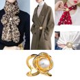 thumbnail image 3 of UNTERING Pack of 5 Fashionable Scarf Clips Vintage Scarf Buckle Set Alloy Material Scarf Fastener Suitable for Clothing Scarf, 3 of 7