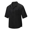 thumbnail image 2 of pstuiky Camisas de vestir de manga corta para hombre, Blusa informal de verano de manga corta con bloques de color para hombre camisas casuales para hombre l, 2 of 4