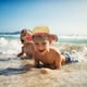 thumbnail image 4 of Sombrero de paja de verano para niños, sombrero de playa de ala ancha, sombrero de paja con protección UV para exteriores., 4 of 5
