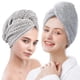 thumbnail image 1 of Super Absorbent Twist Turban Microfiber Hair Towel Wrap, 1 of 4