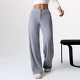 thumbnail image 6 of Women's Low Rise Wide Leg Trousers Solid Color Baggy Dress Pants Dressy Low Waisted Business Casual Work Loose Plain Going Out Pants Trendy Womens Pants 2026 Gray S, 6 of 7