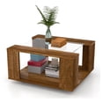 thumbnail image 1 of Mesa De Centro Maderkit Con Vidrio Color Caramelo marron, 1 of 6