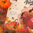 thumbnail image 3 of 25 Pieces Fall Leaves Happy Thanksgiving Placemats Disposable Paper Table Mats Thanksgiving Decor Table Mats Placemats Autumn Maple Leaves Place Mats 11 x 17 Inch for Kids (Turkey), 3 of 7