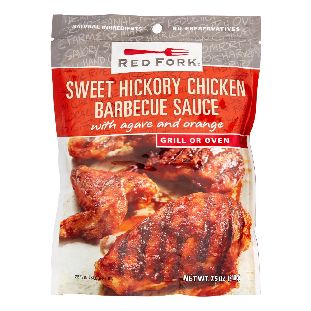 Red Fork Barbecue Sauce, Sweet Hickory Chicken, With Agare & Orange, 7.