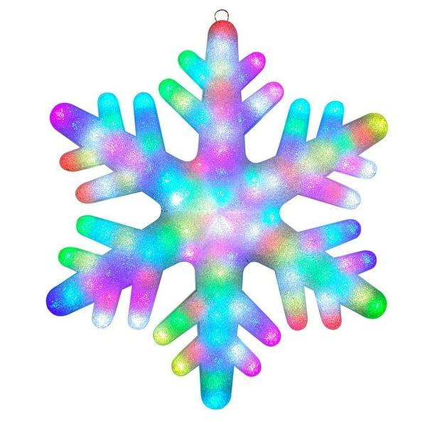 24 in. Color Blast Remote Controlled RGB LED 84Light Giant Snowflake