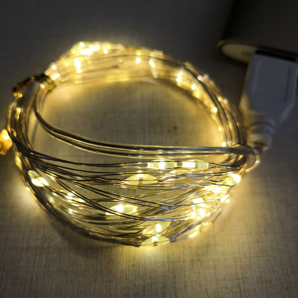 DC12V Starry Fairy Lights With Micro LEDs 2/5/10m Silver Wire Controller+Adapter 