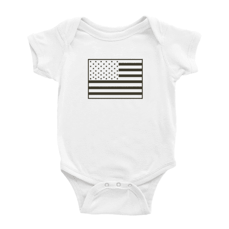 

Us Flag Cute Baby Bodysuit Boy Girl Unisex Baby Clothes