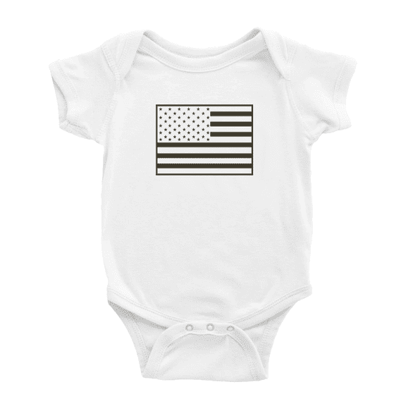 Us Flag Cute Baby Bodysuit Boy Girl Unisex Baby Clothes