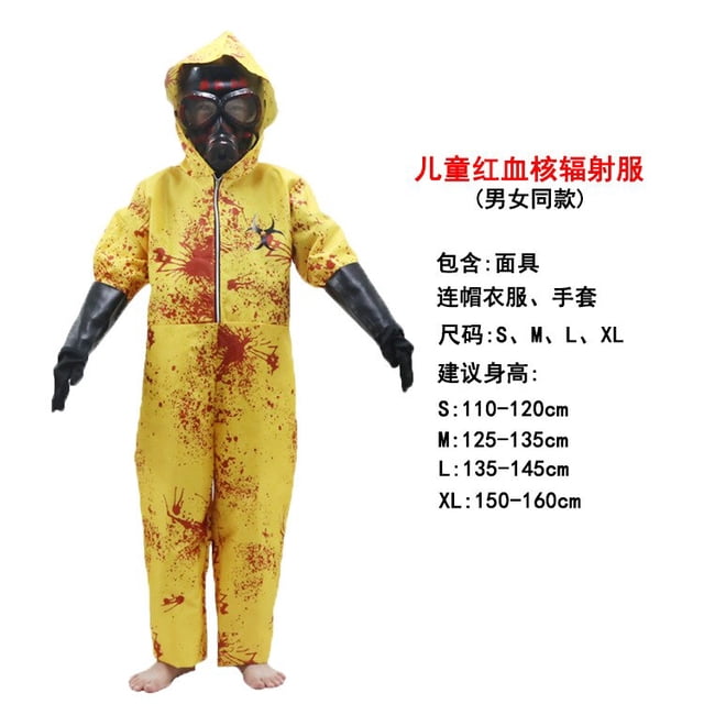 Trajes de radiación Nuclear creativos para adultos, vestido de rendimiento para persona infectada, para Halloween, para hombre y mujer, novedad de 2023 xuanjing unisex