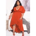 thumbnail image 3 of AURA Women Plus Size Lace Ruffle V Neck Maxi Dress Elegant Summer Flowy Party Dress, 3 of 6