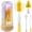 Yellow, variant on Electric Bottle Brush Cleaner, Rechargable Electric Baby Bottle Brush for Travel, Waterproof Electric Bottle Cleaner Set with Nipple & Straw Brush, Perfect Essentials Gift for Mom After Birth, Purple