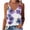 Multicolor, variant on JINMGG Women's Summer Casual Sleeveless Blouse V Neck Tops T-Shirt Vest for Women Blue XL
