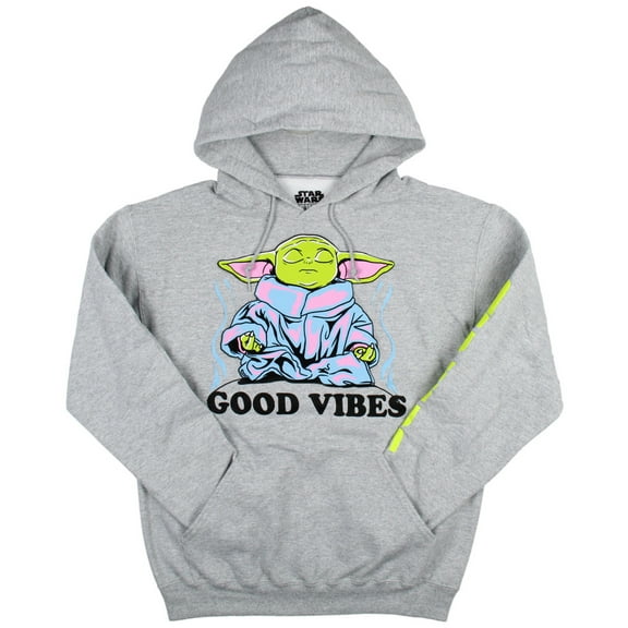 Star Wars Adult Men's Grogu Baby Yoda Pullover Hoodie (3X-Large)