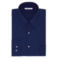 thumbnail image 3 of Camisa de vestir Van Heusen Tall Fit de popelina azul persa, cuello 19", 3 of 5