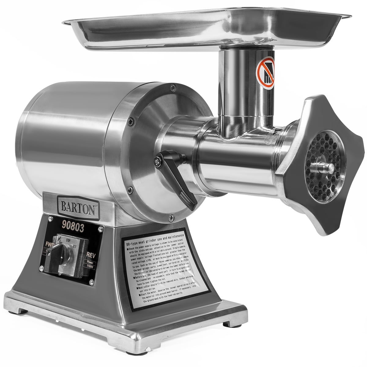 Barton 1100W Electric Meat Grinder Mincer Stainless Steel Sausage Maker