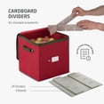 thumbnail image 3 of Caja de almacenamiento para adornos navideños ZOBER Stores 64 adornos, 3 of 8