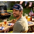 thumbnail image 6 of Navy Patriotic Trucker Hat, 250th Anniversary Flag Embroidery Cap – Breathable Mesh Back Snapback for Summer, Adjustable Baseball Cap for Parade, Collectible Souvenir Gift, 6 of 6