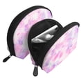 thumbnail image 3 of YFYANG 2 Piece Women's Portable Makeup Bags, Abstract Watercolor Texture Clutch Travel Toilet Bags Cosmetic Organizer, 3 of 7