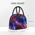 thumbnail image 2 of Balery Cosmic Cat Psychedelic Journey Bolsa de Almuerzo para Mujeres, Caja de Almuerzo, Bolsa de Almuerzo Pequeña Impermeable, Tote de Almuerzo Reutilizable con Gran Capacidad, 2 of 6