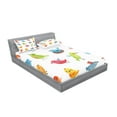 thumbnail image 2 of Ambesonne Animal Fitted Sheet & Pillow Sham Set, Colorful Humor Bird, Full, Multicolor, 2 of 2