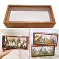thumbnail image 4 of Marco de madera con forma de caja de sombra, marco de flores prensadas, regalos de bricolaje, adorno de mesa rectangular 7 pulgadas, 4 of 9