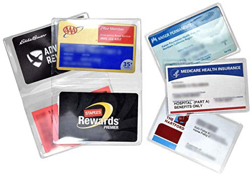 Medicare Combo 2 Wallets for Business and Credit Cards with 3 Holders