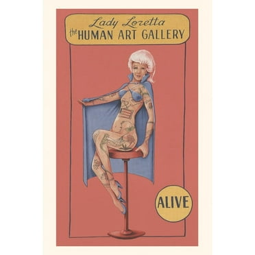 Pocket Sized - Found Image Press Journals: Vintage Journal Tattooed Lady Loretta (Paperback)