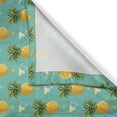 thumbnail image 3 of Pineapple Curtains 2 Panels Set, Geometric Hipster Design Tropical Climate Fruits Pattern Retro Summer, Window Drapes for Living Room Bedroom, 55W X 39L Inches, Orange Seafoam Green, by Ambesonne, 3 of 3