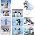 thumbnail image 1 of Penguins and Greetings - 20 Boxed Season's Greetings Cards with Envelopes (4 x 5.12 Inch) - Cute Family Christmas Cards for Kids - Assorted Notecard Set (2 Cards of 10 Designs) AM2951SGG-B2x10, 1 of 8
