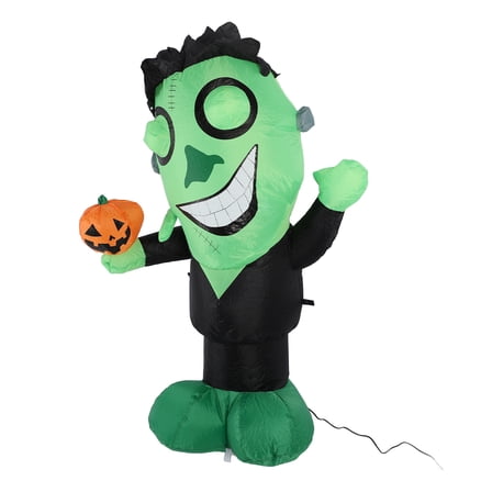 Inflatable Christmas Yard Decorations, 3.9ft  Blow Up Santa Green Big   Inflatables Outdoor Decorations Led Lights Blowups Merry Xmas Winter Decor For Vacation